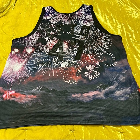LRG Fire Starter Black and Purple Fireworks Jersey 4XL (selling matching shorts) - Picture 3 of 3